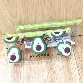Hot Selling Cute Avocado Transparent Quicksand Pencil Case Cartoon Hyuna Transparent Pencil Case INS-Style Makeup Bag
Hot Selling Cute Avocado Transparent Quicksand Pencil Case Cartoon Hyuna Transparent Pencil Case INS-Style Makeup Bag