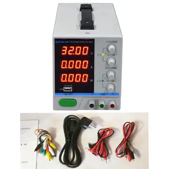 New PS-3010DF 4 Digit Display 30V 10A Laboratory DC Power Supply Adjustable USB Charging Repair Switching Regulated Power Supply
New PS-3010DF 4 Digit Display 30V 10A Laboratory DC Power Supply Adjustable USB Charging Repair Switching Regulated Power Supply