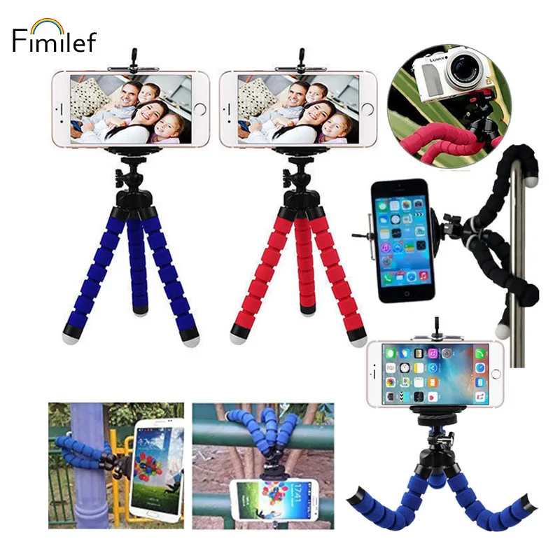 Fimilef Phone Tripod Mini Flexible Octopus Stand Mount Adjustable Travel Holder Monopod Styling Accessories ForCell Phone Camera
Fimilef Phone Tripod Mini Flexible Octopus Stand Mount Adjustable Travel Holder Monopod Styling Accessories ForCell Phone Camera