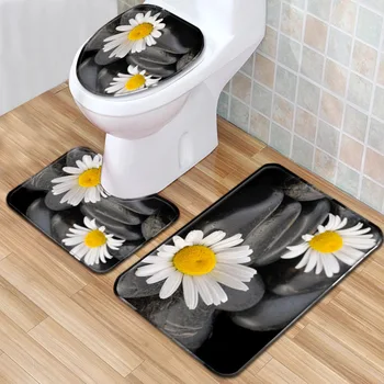 Bathroom Mat 3pcs/set Simple Printed Toilet Cover Seat Carpet Absorbent Toilet Pedestal Rug Non-slip Bath Doormat Foot Pads
Bathroom Mat 3pcs/set Simple Printed Toilet Cover Seat Carpet Absorbent Toilet Pedestal Rug Non-slip Bath Doormat Foot Pads