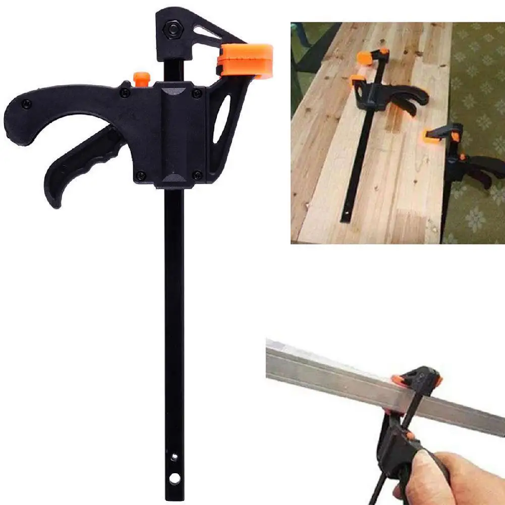 4 Inch F Type Woodworking Clamp Quick Ratchet Release Speed Squeeze Bar Clamp Clip Spreader Gadget Tool DIY Hand Woodworking
4 Inch F Type Woodworking Clamp Quick Ratchet Release Speed Squeeze Bar Clamp Clip Spreader Gadget Tool DIY Hand Woodworking