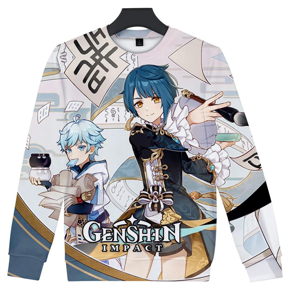 Genshin Impact O-Neck Sweatshirt Men Women Anime Pullover Warm Spring Autumn Streetwear boy girl Sweatshirts Casual Trendy Tops
Genshin Impact O-Neck Sweatshirt Men Women Anime Pullover Warm Spring Autumn Streetwear boy girl Sweatshirts Casual Trendy Tops
