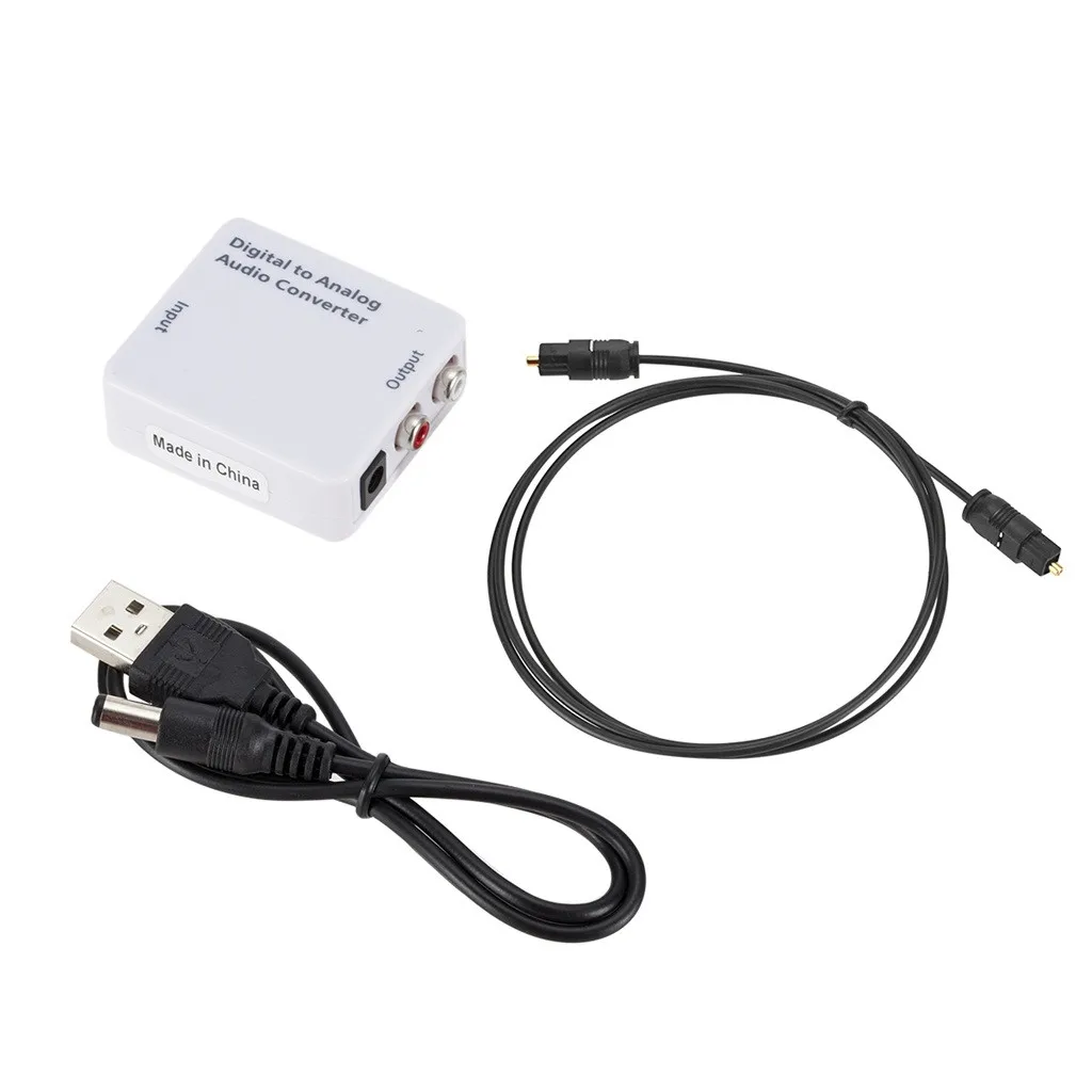 Optical Coaxial Toslink Digital to Analog Audio Converter Adapter RCA L/R 3.5mm 8.1A
Optical Coaxial Toslink Digital to Analog Audio Converter Adapter RCA L/R 3.5mm 8.1A