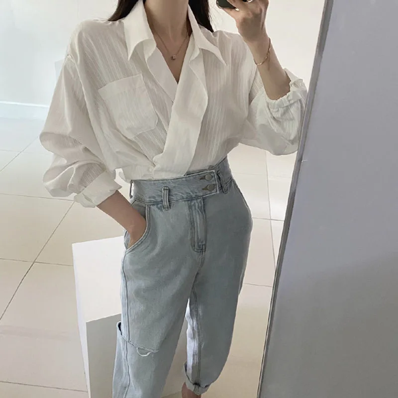 Summer AutumnChic Pockets Striped Shirts Women V-neck Loose Female Blouse Elegant Ladies Tops Blusas Mujer vs330
Summer AutumnChic Pockets Striped Shirts Women V-neck Loose Female Blouse Elegant Ladies Tops Blusas Mujer vs330