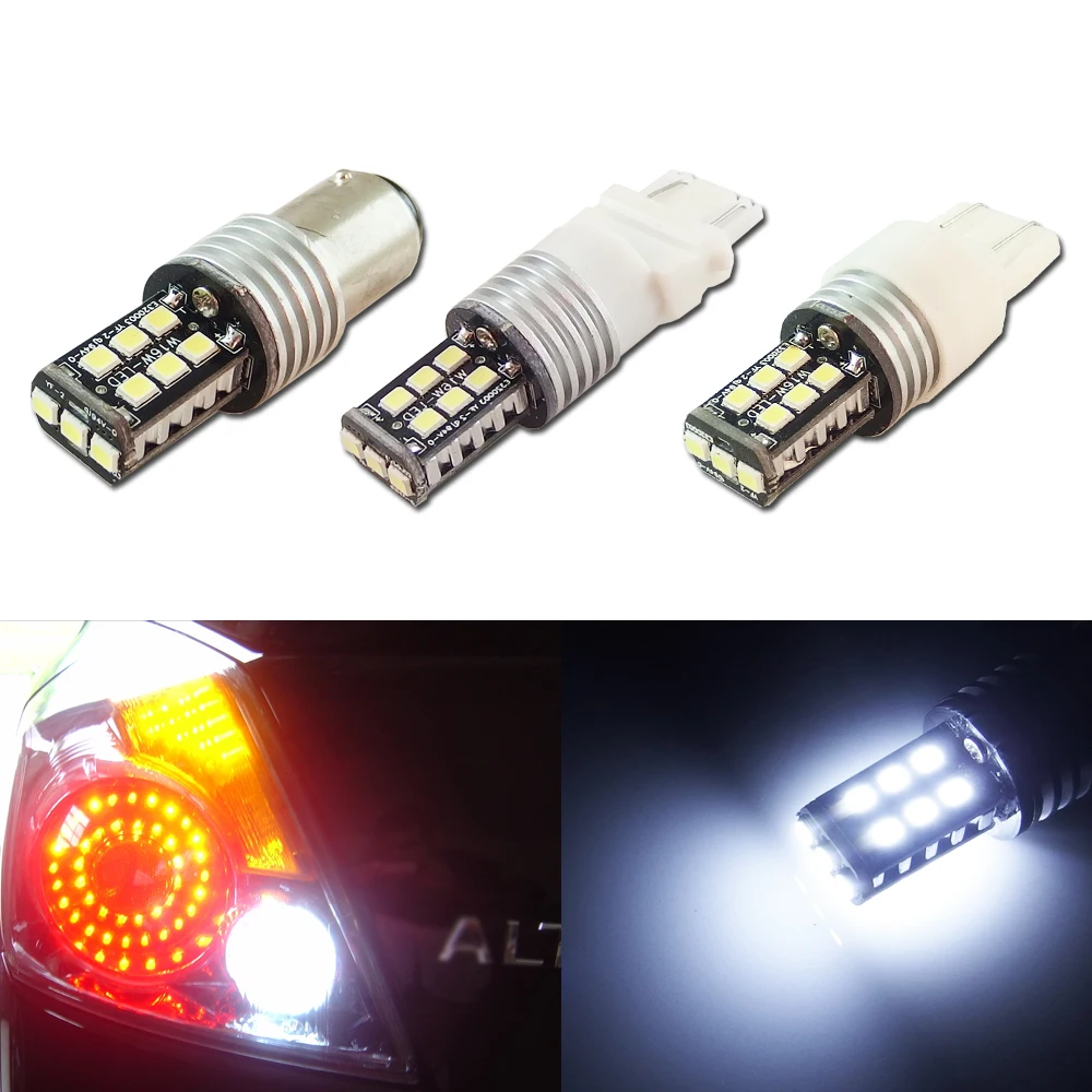 2pcs High Power White Canbus Error Free 1156 / 1157 / 3157 / 7443 15-SMD LED Bulbs For Backup Running Replace Lights
2pcs High Power White Canbus Error Free 1156 / 1157 / 3157 / 7443 15-SMD LED Bulbs For Backup Running Replace Lights
