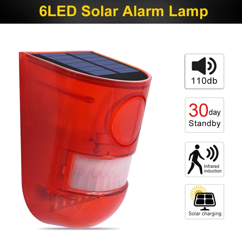 ABSS-Solar Alarm Light Waterproof Warning Lights Sound Alarm over Motion Sensor
ABSS-Solar Alarm Light Waterproof Warning Lights Sound Alarm over Motion Sensor