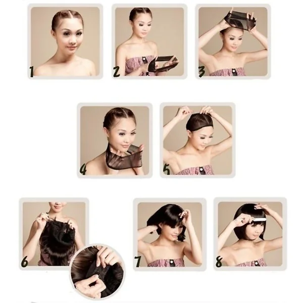 2 Pcs Stretchable Mesh Wig Cap Elastic Hair Snood Nets for Cosplay Fashion