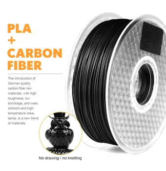 TWO TREES 3D Carbon fiber PLA New design 3D Printer Filament 1kg CARBON Fiber 1.75mm Impressora 3d Printing Filamento extrusora
TWO TREES 3D Carbon fiber PLA New design 3D Printer Filament 1kg CARBON Fiber 1.75mm Impressora 3d Printing Filamento extrusora