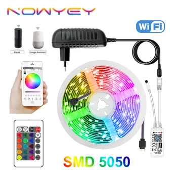 LED Strip Light WiFi Smart Life RGB LED Light SMD5050 5M Kit Bluetooth Luces LED Ambilight 12V LED RGB Tape
LED Strip Light WiFi Smart Life RGB LED Light SMD5050 5M Kit Bluetooth Luces LED Ambilight 12V LED RGB Tape
