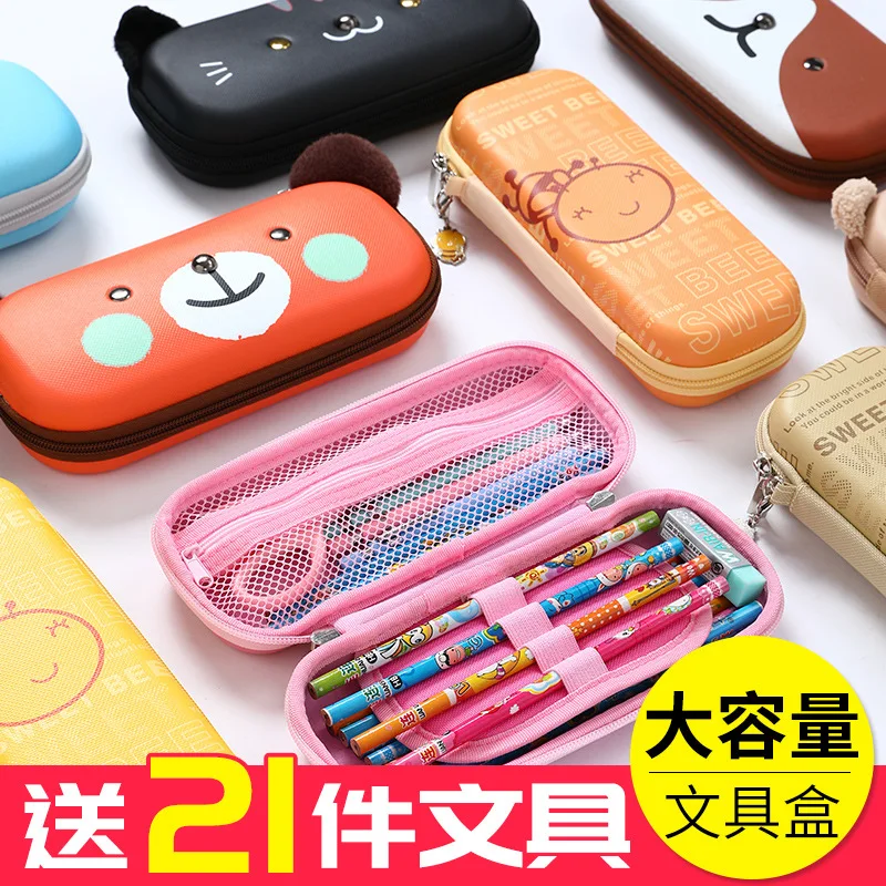 Cartoon Pencil Case GIRL'S Simple INS Large-Volume Multi-functional Stationery Box Boy Young STUDENT'S Cute Stationery Bag Early
Cartoon Pencil Case GIRL'S Simple INS Large-Volume Multi-functional Stationery Box Boy Young STUDENT'S Cute Stationery Bag Early