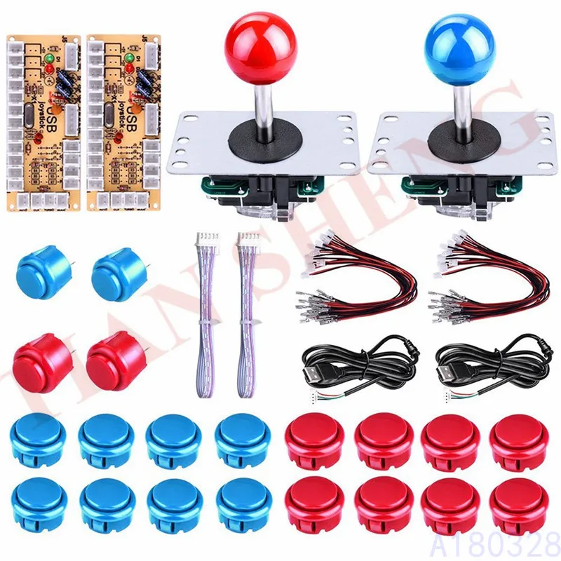 Arcade Game DIY Parts kit for PC and Raspberry Pi 1/2/3 with Retro Pie 5Pin Joystick 30MM and 24MM Copy Sanwa Buttons Mame Part
Arcade Game DIY Parts kit for PC and Raspberry Pi 1/2/3 with Retro Pie 5Pin Joystick 30MM and 24MM Copy Sanwa Buttons Mame Part