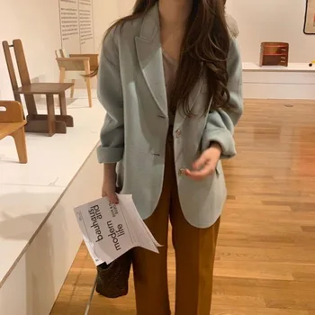Bornladies Autumn South Korea Gentle Chic Fashion Elegant Minimalist Solid Color 2020 Casual Korean Versatile Woolen Woman Coat
Bornladies Autumn South Korea Gentle Chic Fashion Elegant Minimalist Solid Color 2020 Casual Korean Versatile Woolen Woman Coat
