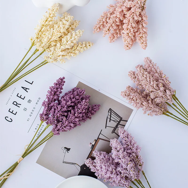 Hot cheap 6 pieces / pack artificial vanilla mini foam berry spike artificial flower bouquet for home plant wall decoration grai
Hot cheap 6 pieces / pack artificial vanilla mini foam berry spike artificial flower bouquet for home plant wall decoration grai