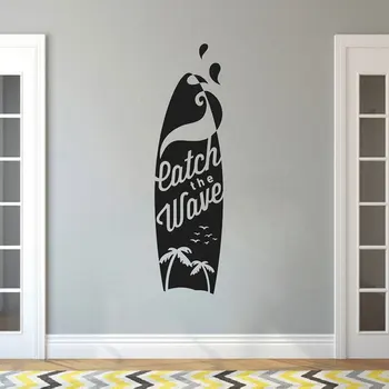 Sport Quote Catch The Wave Surf Board Art Wall Stickers Vinyl Decals Seagull Silhouette Decal For Bedroom Waterproof cx410
Sport Quote Catch The Wave Surf Board Art Wall Stickers Vinyl Decals Seagull Silhouette Decal For Bedroom Waterproof cx410