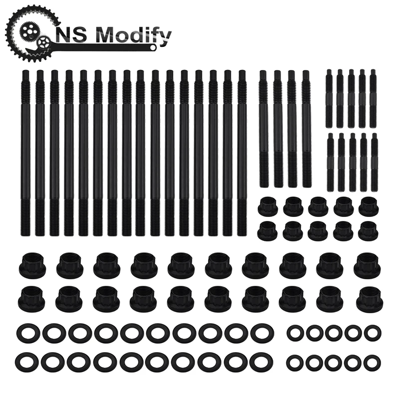 NS NODIFY Head Stud Kit 8740 Chrome Steel For 1997-2003 Chevy LS1 LS6 LS2 LQ9 4.8L 5.3L 5.7L 6.0L OE:33380 Turbo Engines
NS NODIFY Head Stud Kit 8740 Chrome Steel For 1997-2003 Chevy LS1 LS6 LS2 LQ9 4.8L 5.3L 5.7L 6.0L OE:33380 Turbo Engines