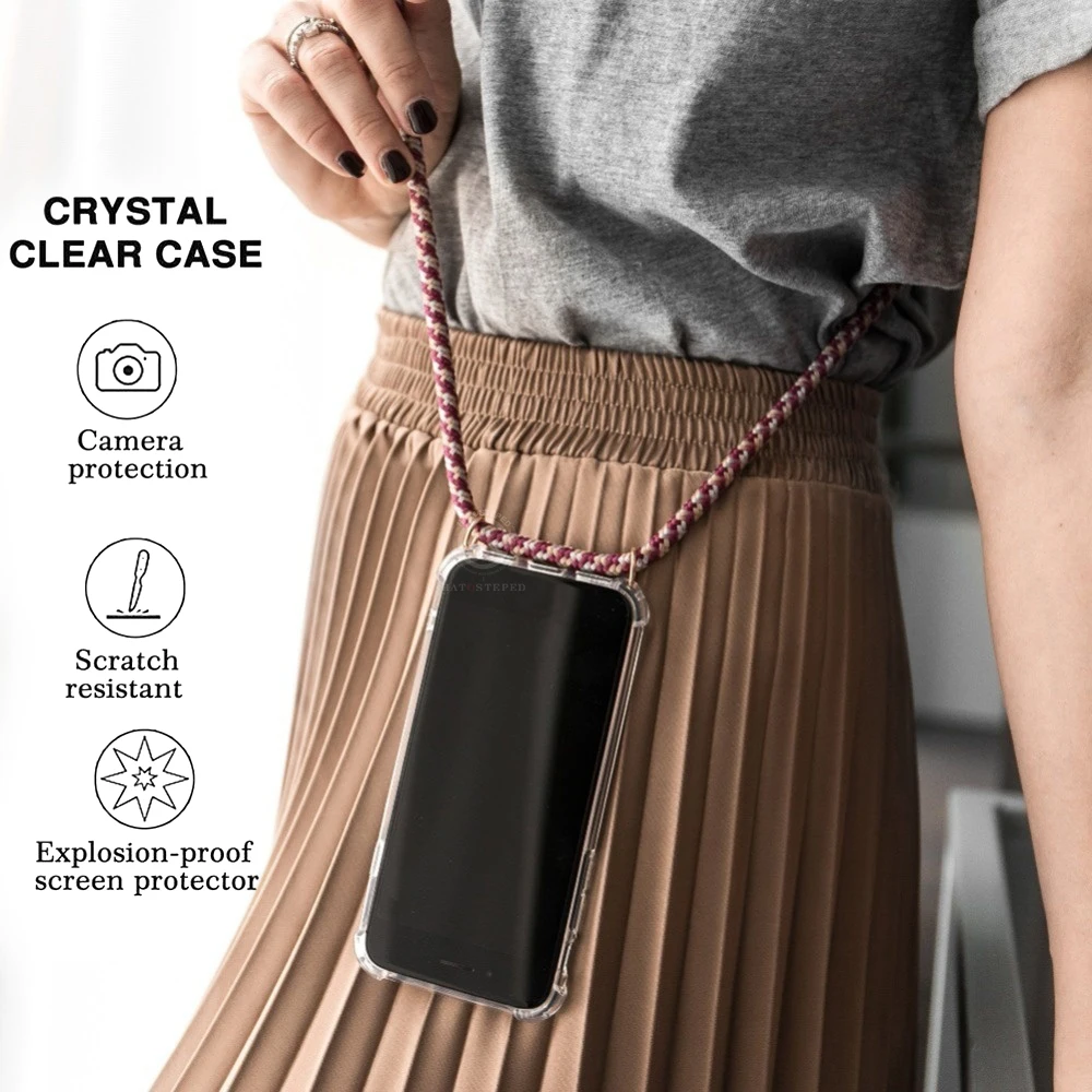 For Iphone 7 8 6s XS 5 6 Plus 11 pro xr max Transparent Soft Silicone With Lanyard Necklace Shoulder Neck Strap Rope Phone Case
For Iphone 7 8 6s XS 5 6 Plus 11 pro xr max Transparent Soft Silicone With Lanyard Necklace Shoulder Neck Strap Rope Phone Case