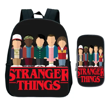 12 Inch Cute Child Stranger Things Backpack Cartoon Primary Bookbag Kids Preschool Kindergarten School Bag (Rucksack +Pen Bag)
12 Inch Cute Child Stranger Things Backpack Cartoon Primary Bookbag Kids Preschool Kindergarten School Bag (Rucksack +Pen Bag)
