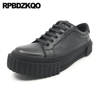 platform cow leather sneakers creepers trainers italian mens shoes brands genuine skate high quality black casual new luxury 
platform cow leather sneakers creepers trainers italian mens shoes brands genuine skate high quality black casual new luxury
