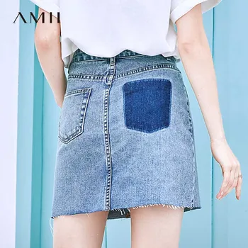 Amii Minimalist Demin Skirt Summer Women High Waist Pockets Zipper Slim Casual Female Mini Skirt 11920136
Amii Minimalist Demin Skirt Summer Women High Waist Pockets Zipper Slim Casual Female Mini Skirt 11920136