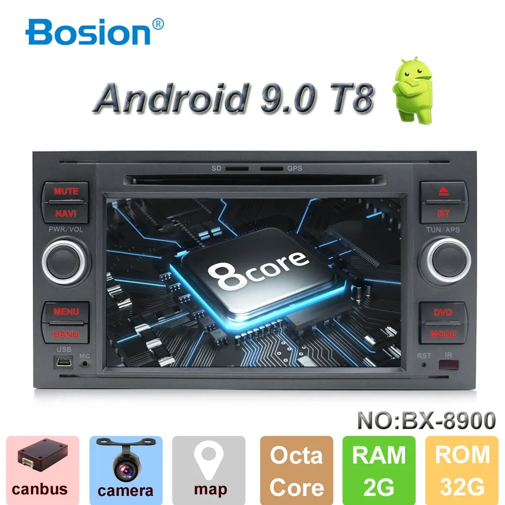 Bosion 2 DIN Автомобильный мультимедийный Радио DVD с gps Sat навигацией Wifi SWC AUX Bluetooth для