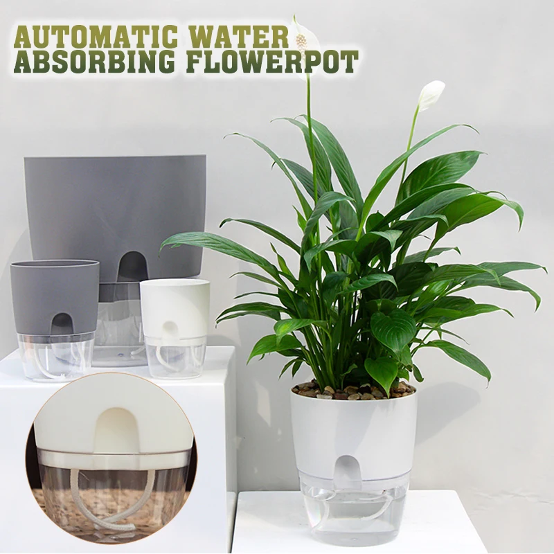 Creative Double Layer Transparent Flowerpot Self Watering Plant Container Round Flowerpot Home Garden Decor XS/S/M
Creative Double Layer Transparent Flowerpot Self Watering Plant Container Round Flowerpot Home Garden Decor XS/S/M