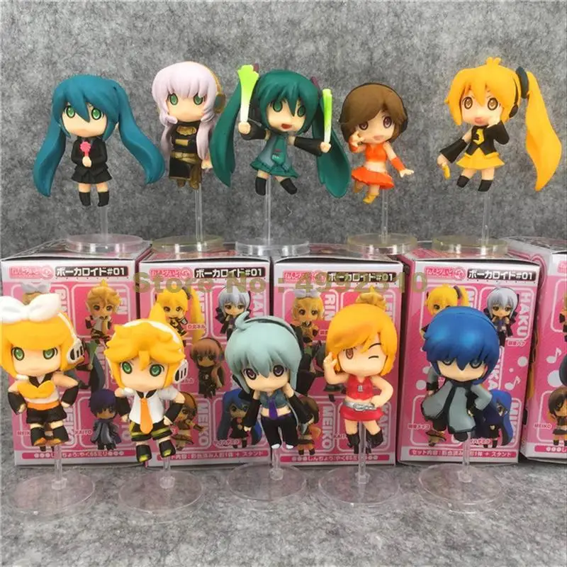 10pcs/set hatsune miku haku luka kagamine rin ren action figure doll 7cm Toy 
10pcs/set hatsune miku haku luka kagamine rin ren action figure doll 7cm Toy