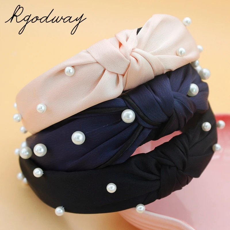 Rgodway Fashion chiffon Wide Headbands Knot Headband Vintage Head wrap with Pearl Elastic Hair Hoops Hair Accessories
Rgodway Fashion chiffon Wide Headbands Knot Headband Vintage Head wrap with Pearl Elastic Hair Hoops Hair Accessories