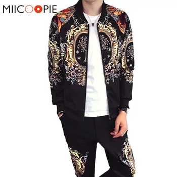 Asian Size 3D Floral Printed Two Piece Set Jacket + Pants 2020 Slim Fit Full Sportwear Men Sets Sweatsuit Tracksuit Ropa Hombre
Asian Size 3D Floral Printed Two Piece Set Jacket + Pants 2020 Slim Fit Full Sportwear Men Sets Sweatsuit Tracksuit Ropa Hombre