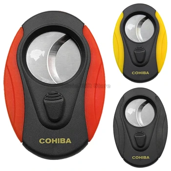 COHIBA Double Blades Stainless Steel Cigar Cutter Sharp Cigarette Cutter Sigaar Scissor For Cuban Cigar Tobacco Smoking Tool
COHIBA Double Blades Stainless Steel Cigar Cutter Sharp Cigarette Cutter Sigaar Scissor For Cuban Cigar Tobacco Smoking Tool