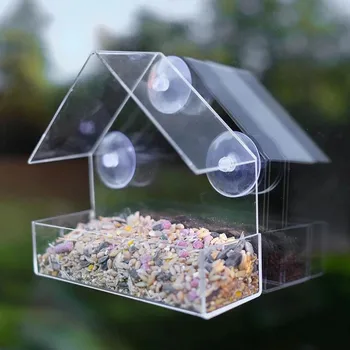 Ransparent Window Bird Feeder Acrylic Window Viewing Bird Feeder Tray Birdhouse Pet Water Feeder Suction Cup Mount House#0810g30
Ransparent Window Bird Feeder Acrylic Window Viewing Bird Feeder Tray Birdhouse Pet Water Feeder Suction Cup Mount House#0810g30