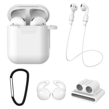 5 in 1 TWS Earphone Silicone Protective Case Earphone Accessories Cover Case For Airpods Neck Strap Watchband Holder Earhook
5 in 1 TWS Earphone Silicone Protective Case Earphone Accessories Cover Case For Airpods Neck Strap Watchband Holder Earhook