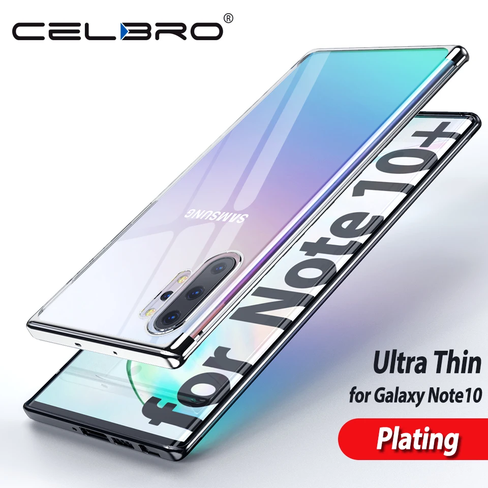 Прозрачный чехол из ТПУ для Samsung Galaxy Note 10 Plus S20 Ultra 5G телефона с покрытием Coque Funda Note10