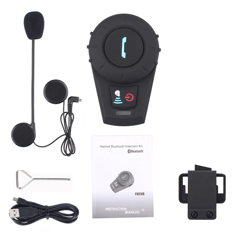 Freedconn 1 Pc Motorcycle Bluetooth Intercom Helmet Bt Intercom Moto Fm Radio
Freedconn 1 Pc Motorcycle Bluetooth Intercom Helmet Bt Intercom Moto Fm Radio