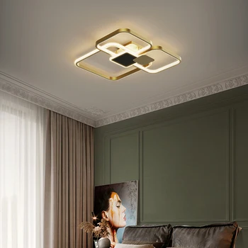 Modern LED Ceiling Lights for Living Room Bedroom Dining Room Copper Popular rectangle LED Surface Mounted Lighting AC 110V 220V
Modern LED Ceiling Lights for Living Room Bedroom Dining Room Copper Popular rectangle LED Surface Mounted Lighting AC 110V 220V
