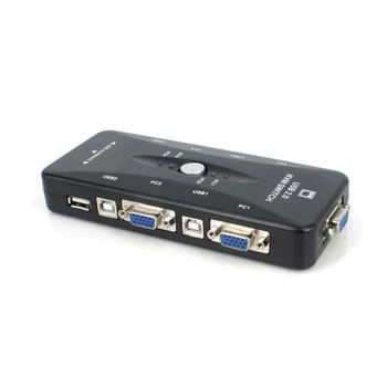 4 Port KVM Switch USB 2.0 VGA Splitter Printer Mouse Keyboard Pendrive USB PC Share Switcher 1920*1440 VGA Switch Box Adapter
4 Port KVM Switch USB 2.0 VGA Splitter Printer Mouse Keyboard Pendrive USB PC Share Switcher 1920*1440 VGA Switch Box Adapter