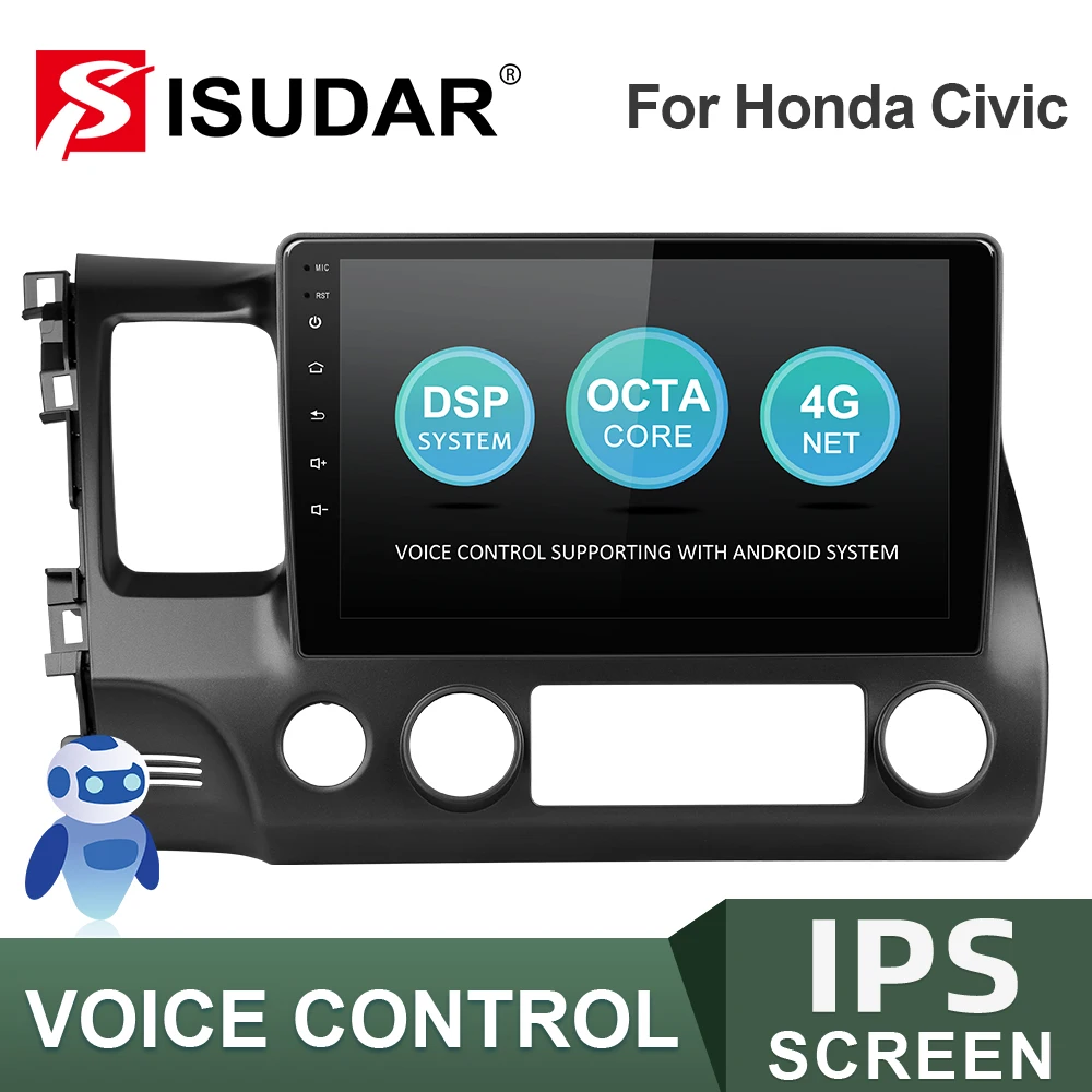 ISUDAR V57S Android Car Radio For Honda Civic 2006-2012 Multimedia Player GPS Auto Stereo 4G No 2 Din System Voice Control DVR
ISUDAR V57S Android Car Radio For Honda Civic 2006-2012 Multimedia Player GPS Auto Stereo 4G No 2 Din System Voice Control DVR