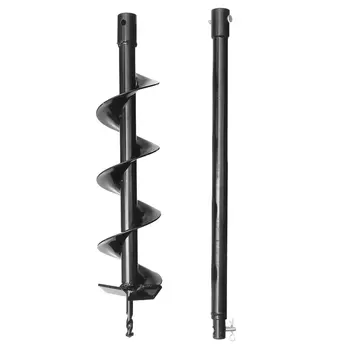 1set Ground Auger Spiral Auger Bit for Plowing and Planting Auger Bit with Extension Rod (Black)
1set Ground Auger Spiral Auger Bit for Plowing and Planting Auger Bit with Extension Rod (Black)