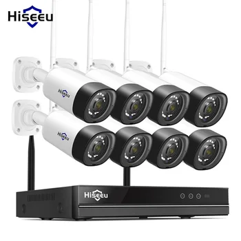 

Original Hiseeu 8CH 1080P POE NVR CCTV Security System Kit H.265 2MP Audio Record Wifi IP Camera Waterproof Video Surveillance