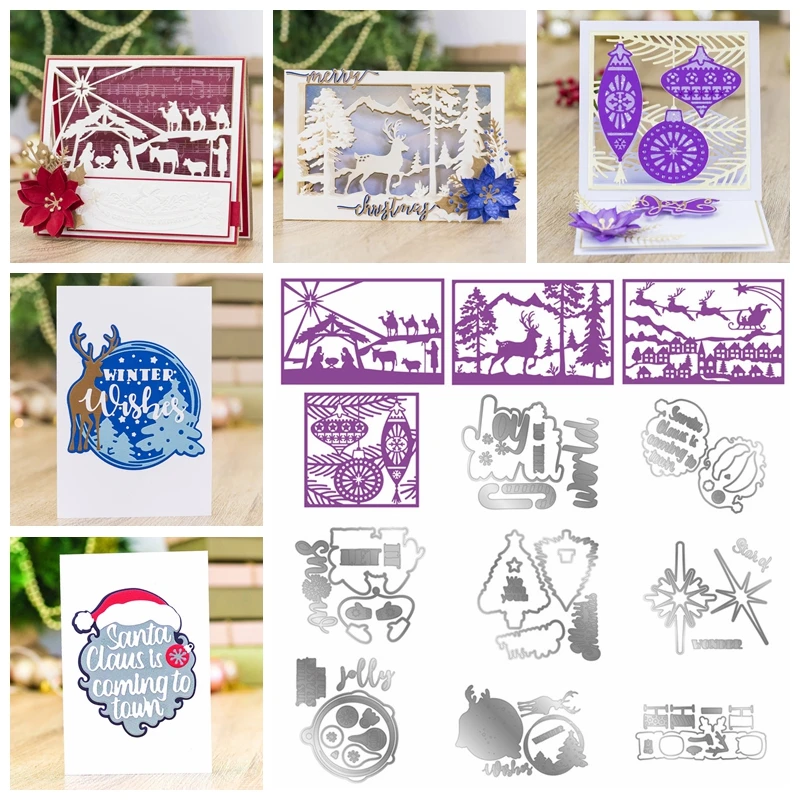 Christmas Layered Words Reindeer Santa Claus Rectangle Frame Metal Cutting Dies for DIY Scrapbooking Embossing Cards Crafts New
Christmas Layered Words Reindeer Santa Claus Rectangle Frame Metal Cutting Dies for DIY Scrapbooking Embossing Cards Crafts New