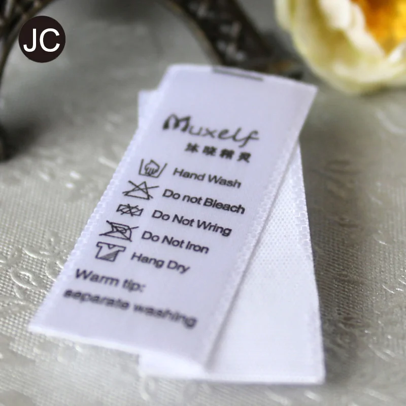 1000pcs Small Folded Custom Tag / Satin Custom Labels/ Washable Tags/ Thermal Printed Clothing Labels
1000pcs Small Folded Custom Tag / Satin Custom Labels/ Washable Tags/ Thermal Printed Clothing Labels