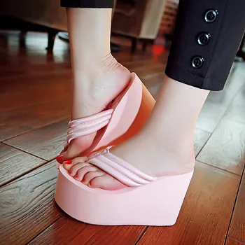 High Platform Flip Flops Mules High Heels 11CM Platform Wedges Slippers Women Flip Flop Pumps New Summer platform slides sandals
High Platform Flip Flops Mules High Heels 11CM Platform Wedges Slippers Women Flip Flop Pumps New Summer platform slides sandals