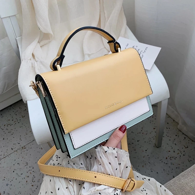 Sac A Main Contrast color Leather Crossbody Bags For Women 2020 Travel Handbag Fashion Simple Shoulder Messenger Bag Ladies
Sac A Main Contrast color Leather Crossbody Bags For Women 2020 Travel Handbag Fashion Simple Shoulder Messenger Bag Ladies