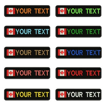 Canada Flag Embroidery Custom Name Text Patch Stripes badge Iron On Or Sew On Or Velcro Backing Patches For Clothes Backpack Hat
Canada Flag Embroidery Custom Name Text Patch Stripes badge Iron On Or Sew On Or Velcro Backing Patches For Clothes Backpack Hat