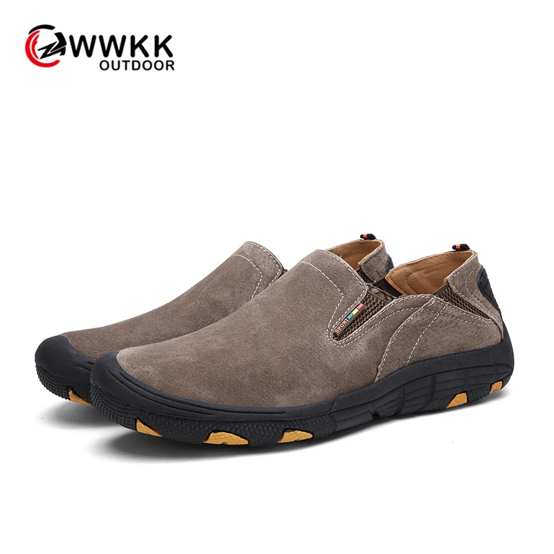 Мужские походные туфли WWKK спортивная обувь без шнуровки высококачественные