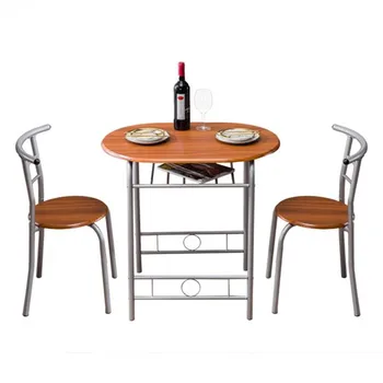 Brown Wood Grain PVC Breakfast Table (One Table and Two Chairs) PVC Breakfast Table for Kitchen Home supplies
Brown Wood Grain PVC Breakfast Table (One Table and Two Chairs) PVC Breakfast Table for Kitchen Home supplies