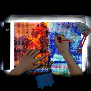 5D Diamond Embroidery Painting with LED Light Pad Light Board DIY Tools kit set aluminium alloy Stand Holder
5D Diamond Embroidery Painting with LED Light Pad Light Board DIY Tools kit set aluminium alloy Stand Holder