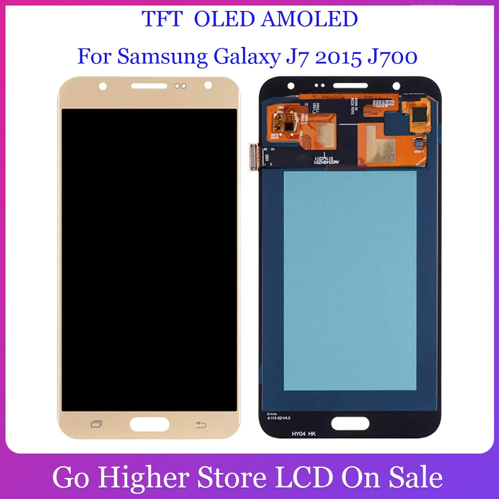 TFT / OLED AMOLED LCD для Samsung Galaxy J7 2015 Lcd J700 J700F J700H J700M дисплей сенсорный экран дигитайзер