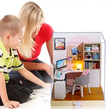 Small House Model Miniature Wooden DIY Doll Various Specifications Optional Fashionable House Building Kits Dollhouse
Small House Model Miniature Wooden DIY Doll Various Specifications Optional Fashionable House Building Kits Dollhouse