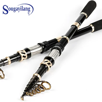 Sougayilang Telescopic Fishing Rod 1.8M-3.3M Carbon Fiber Portable Travel Spinning Fishing Pole for Saltwater Freshwater Fishing 
Sougayilang Telescopic Fishing Rod 1.8M-3.3M Carbon Fiber Portable Travel Spinning Fishing Pole for Saltwater Freshwater Fishing