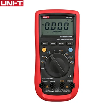 UNI-T UT61E True RMS Digital Multimeter AC/DC voltage Ampere Ohm meter Capacitance Frequency Diode Test USB Multimeter
UNI-T UT61E True RMS Digital Multimeter AC/DC voltage Ampere Ohm meter Capacitance Frequency Diode Test USB Multimeter